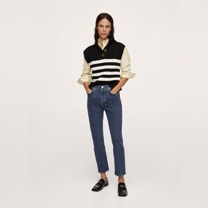 Mango Slim mid-rise cropped jeans